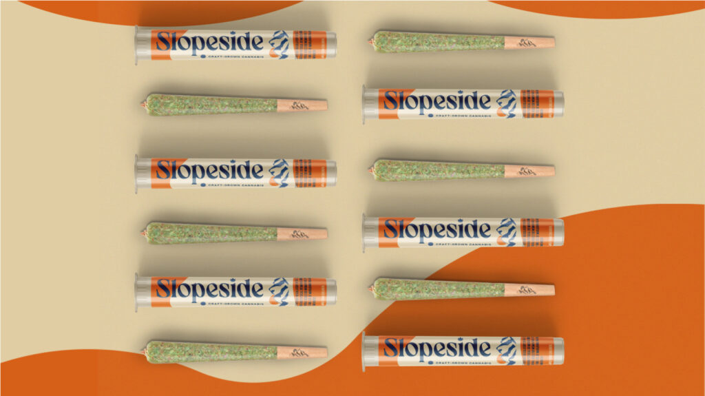 Slopeside join roll package design.